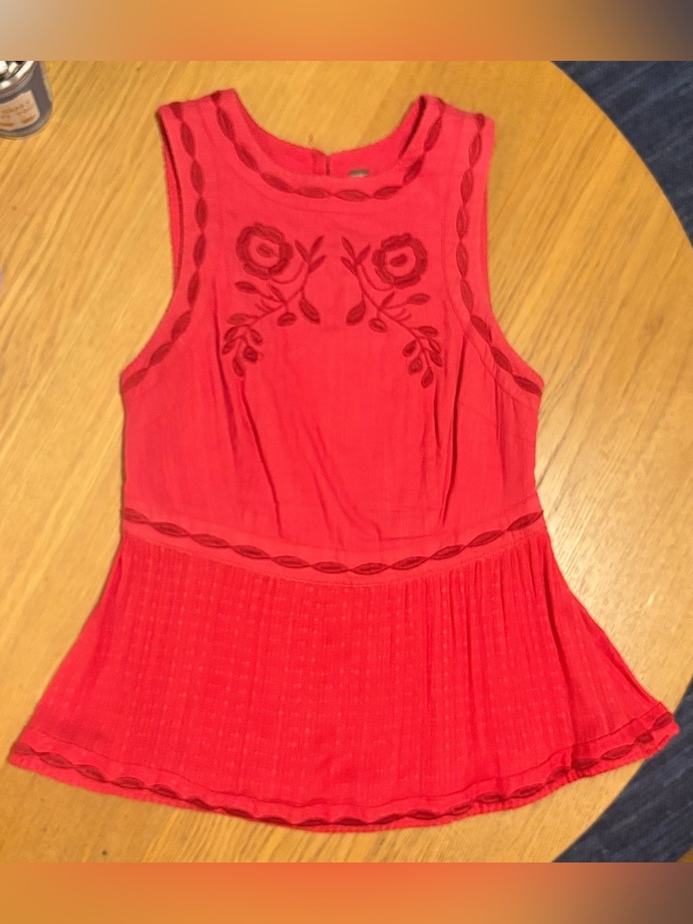 Free People Coral Blouse, size 4